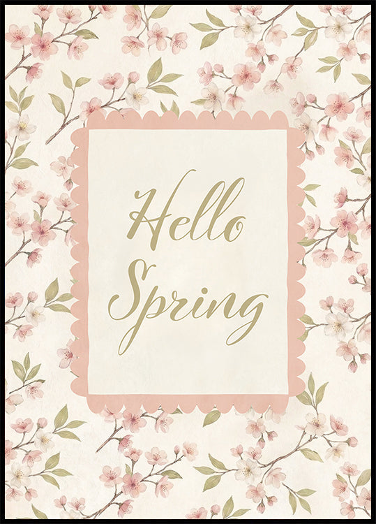 Hello Spring Plakat