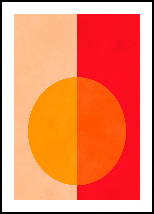 Bold Bisected Circle Plakat