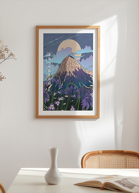 Bluebells and the Volcano Plakat