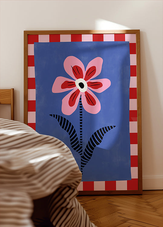 Bold Pink Flower Plakat
