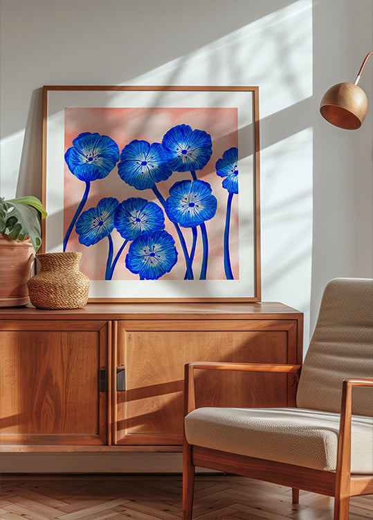 Indigo Blooms Plakat