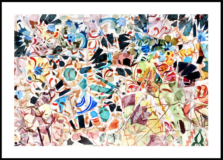 Mosaic of Barcelona VI Plakat