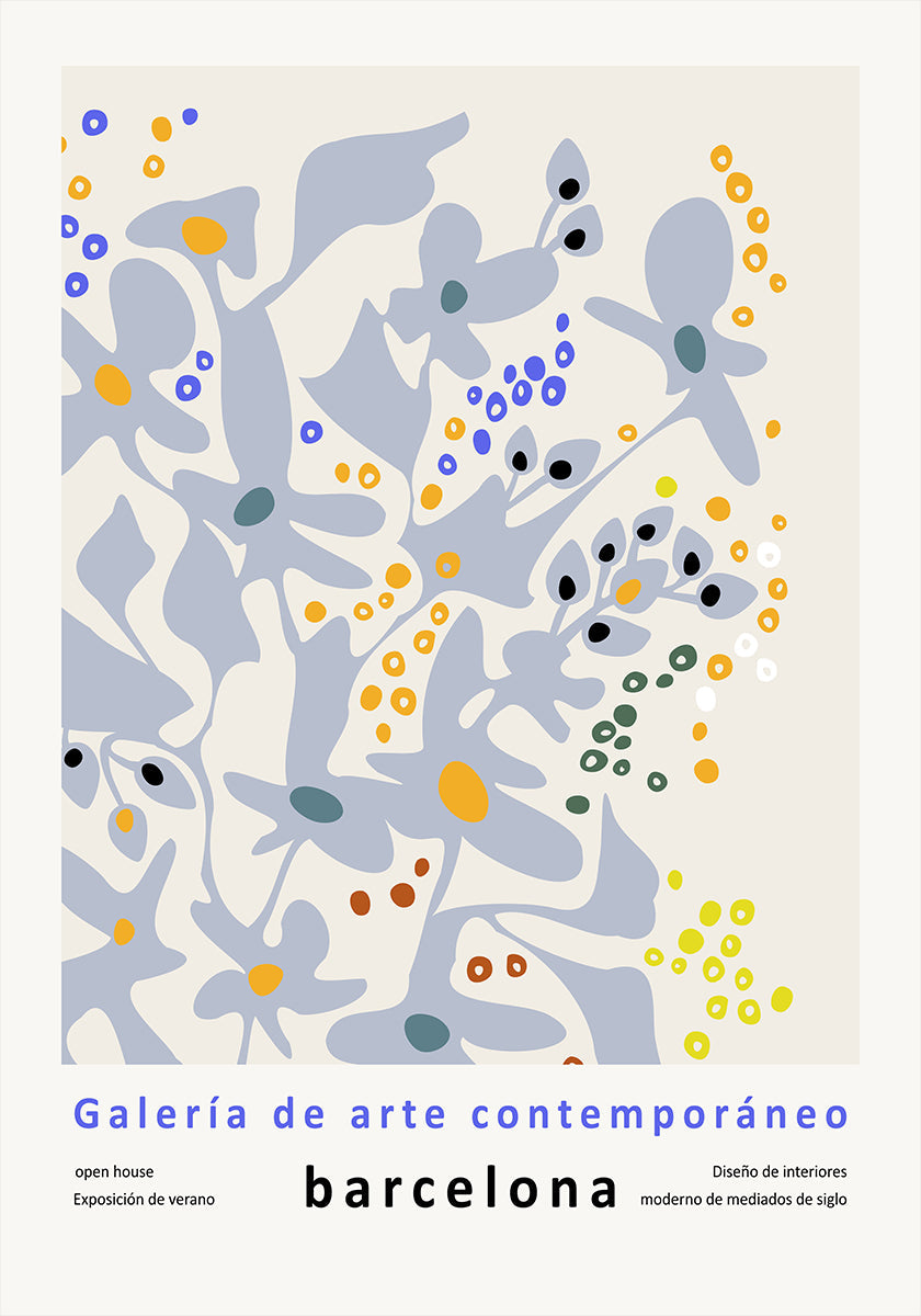 Contemporary art gallery Barcelona design and interior Plakat