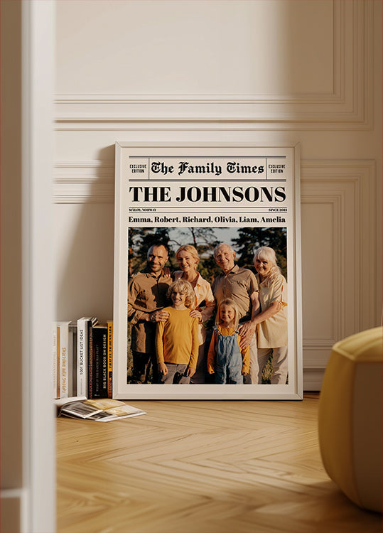 Newspaper Photo Personal Plakat