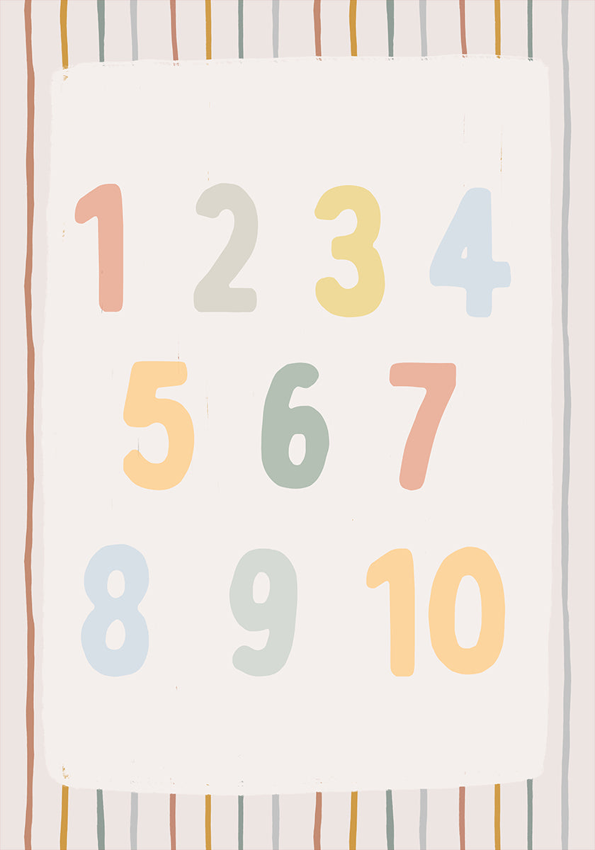 Numbers Ratio2x3 Plakat