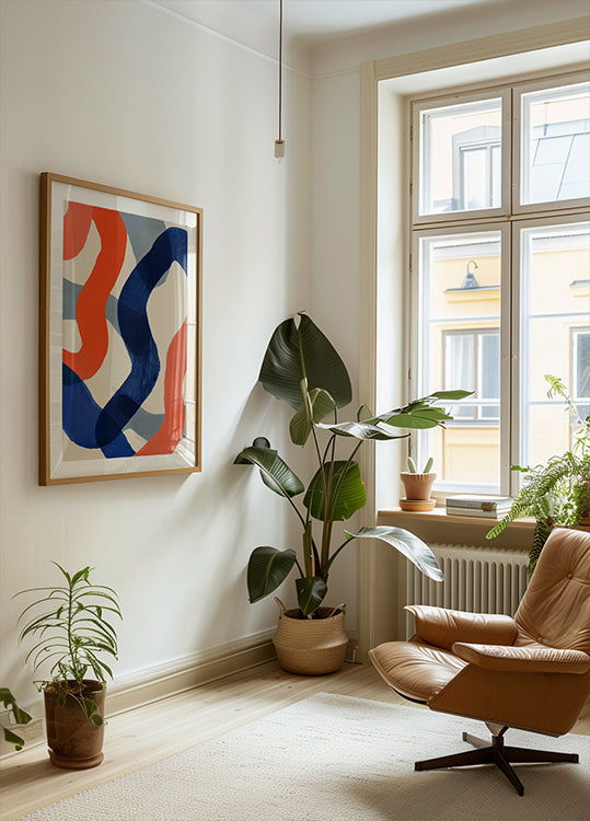 Bold Line Art Plakat