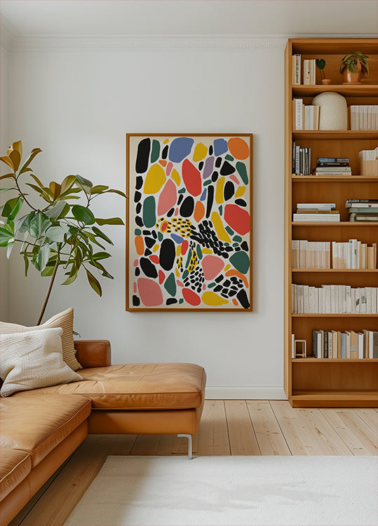 Colorful Mosaic Dance Plakat