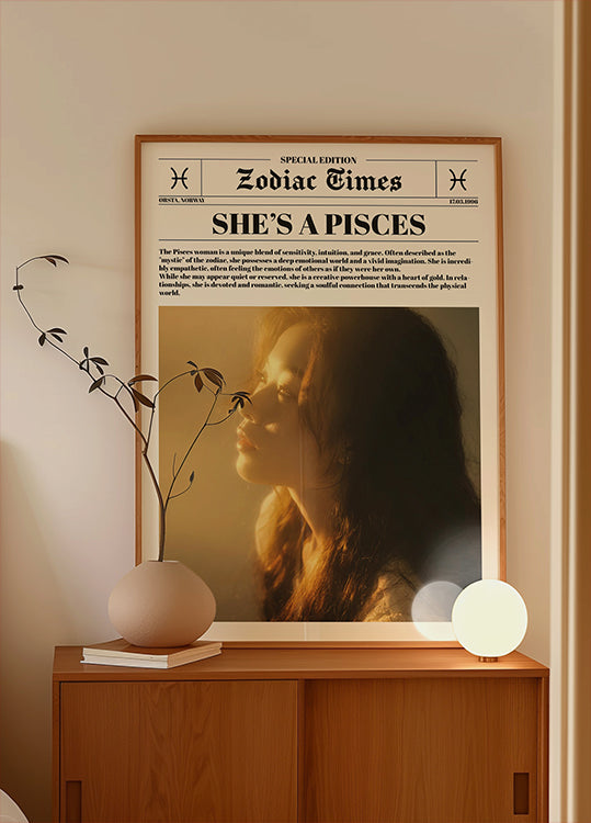 Zodiac Newspaper Personal Plakat