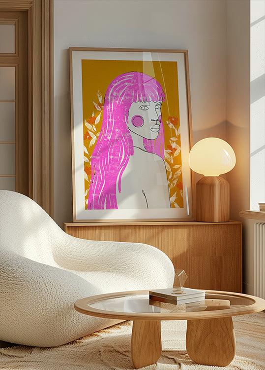 Pink Whisper Gaze Plakat