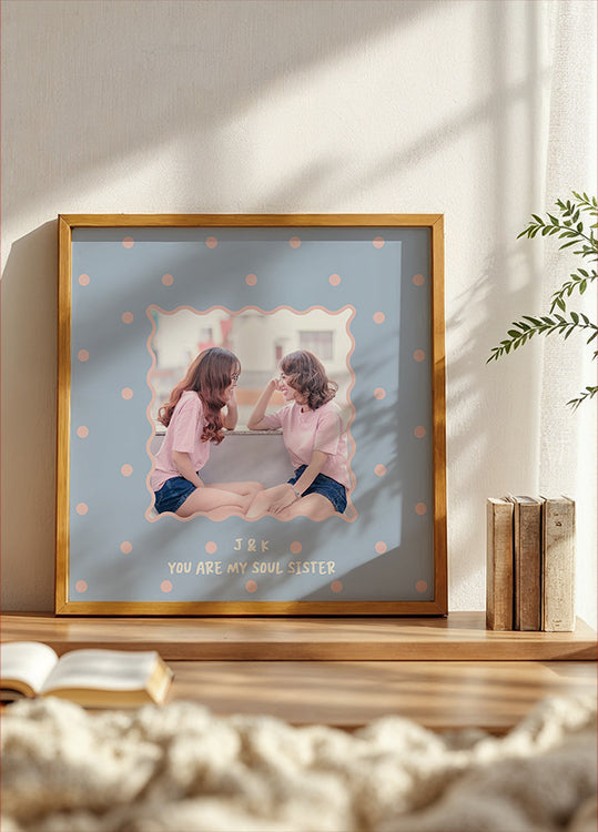 Photo with polka dot Personal Plakat