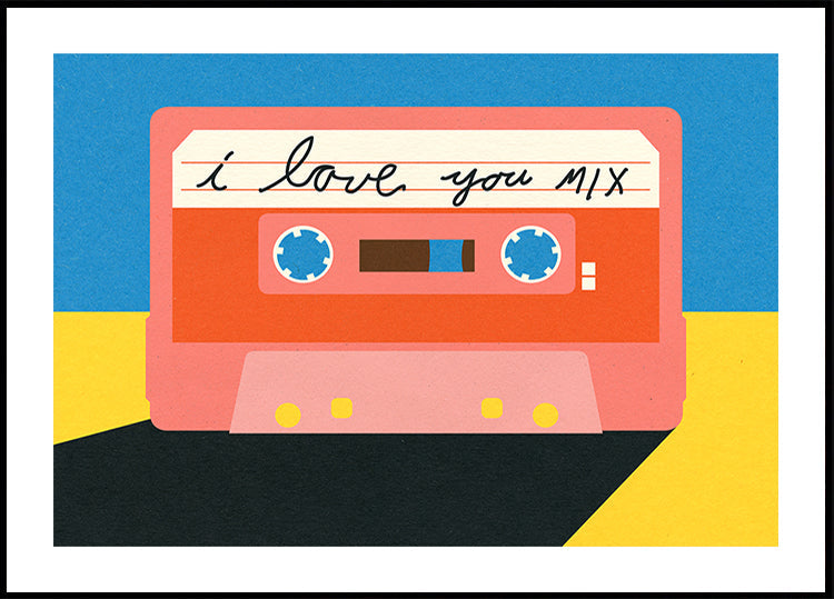 I Love You Mix Tape Plakat