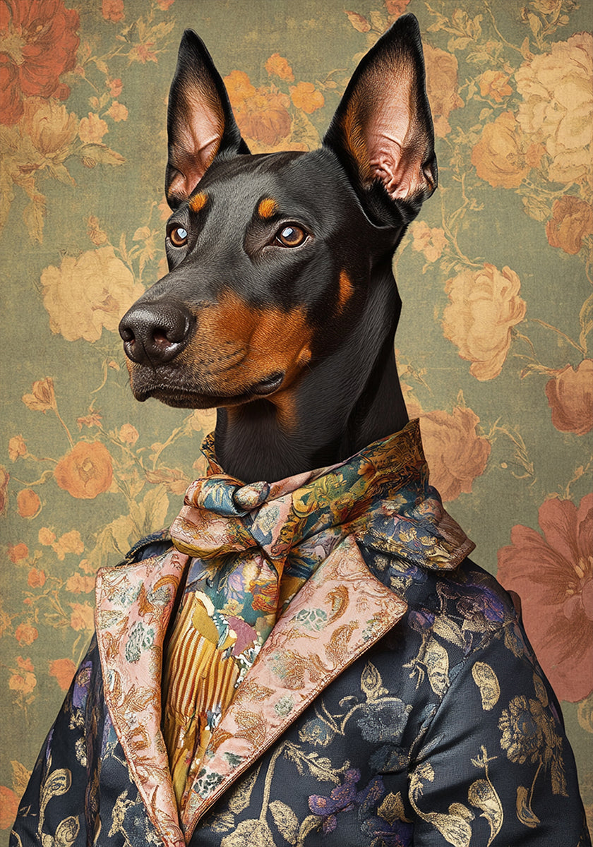 The Distinguished Doberman Plakat