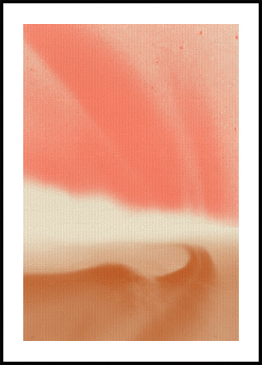 Abstract landscape in soft pastels Plakat