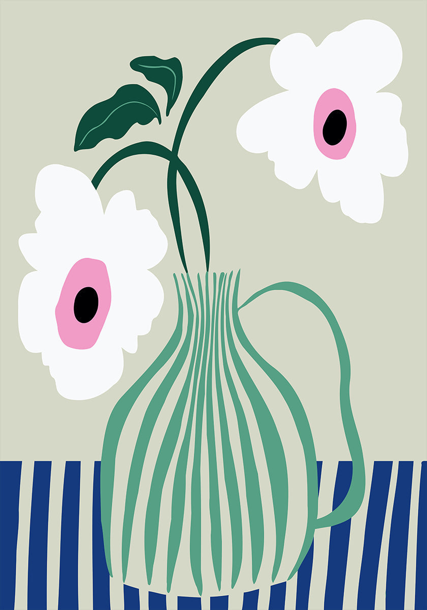 Floral Pottery Delight Plakat