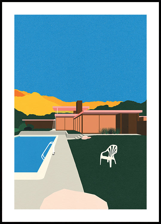 Kaufmann Desert House Poolside Plakat