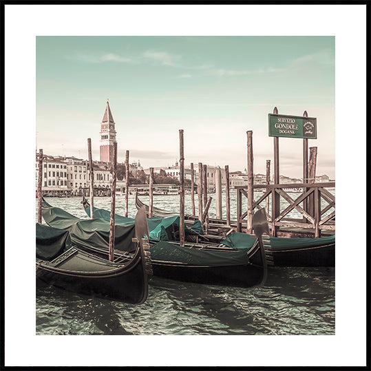 VENICE Grand Canal and Gondolas | urban vintage style Plakat