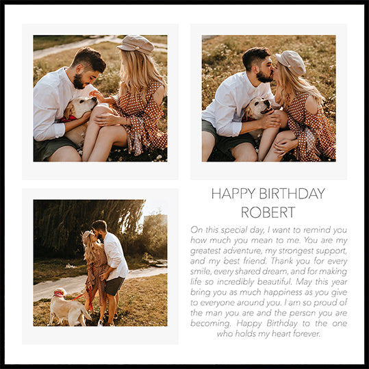 Minimalistic Happy Birthday Personal Plakat