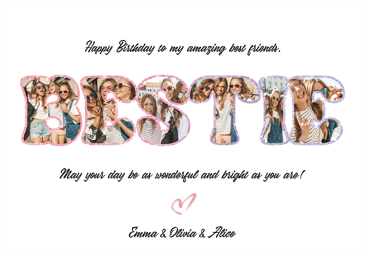 Best Friend Birthday Personal Plakat
