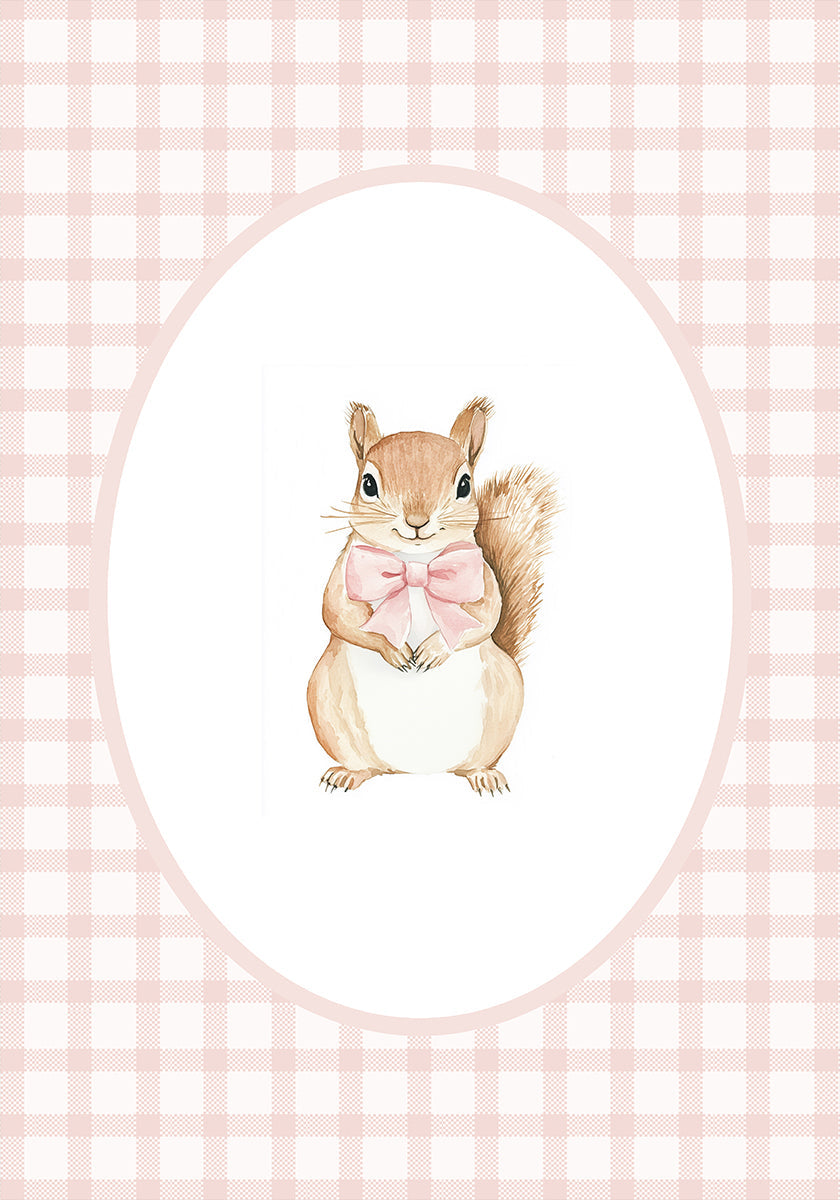 Squirrel Watercolor Plakat