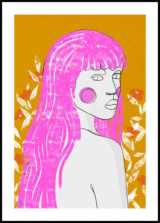 Pink Whisper Gaze Plakat