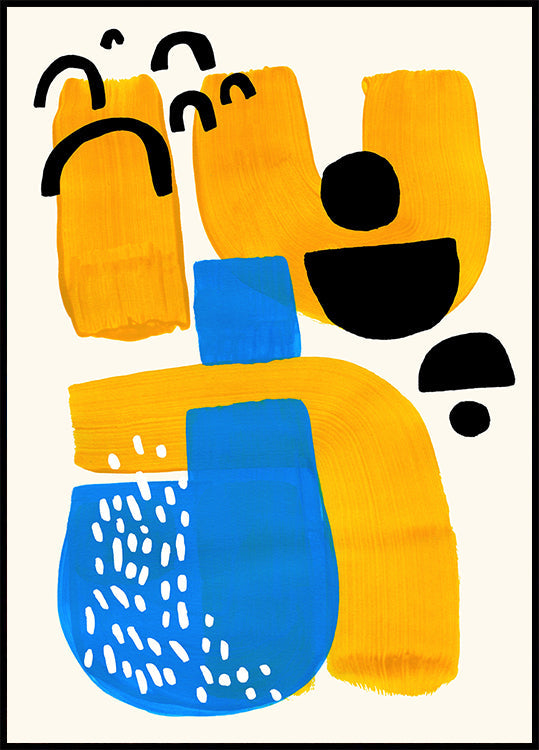 Bold Abstract Shapes Plakat