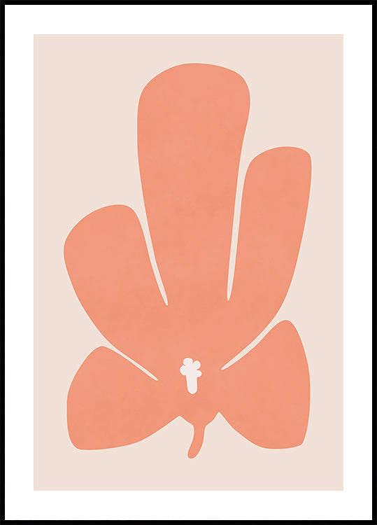 Coral Tulip Flower Plakat