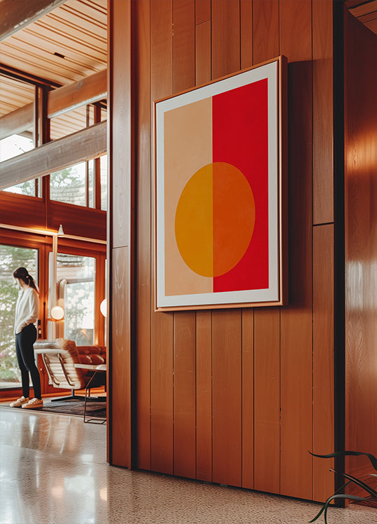 Bold Bisected Circle Plakat