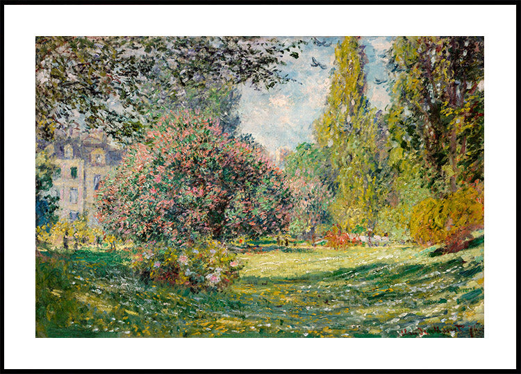 The Parc Monceau Landscape By Claude Monet (1867) Plakat