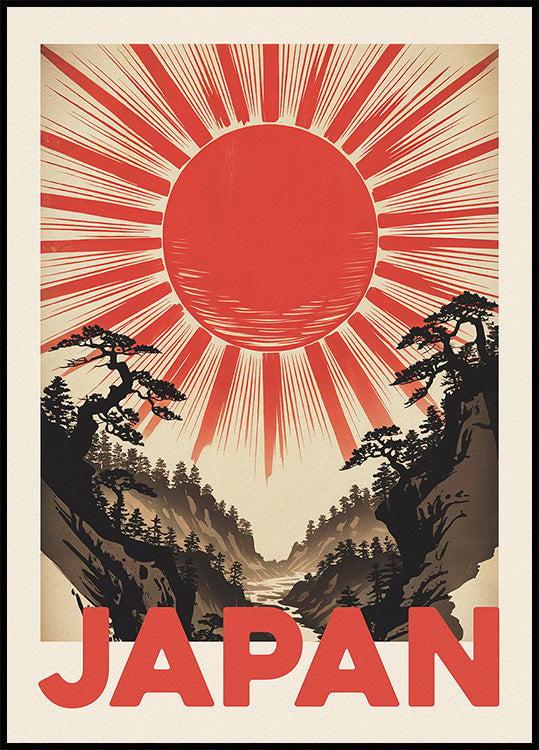 Japanese Sun Plakat