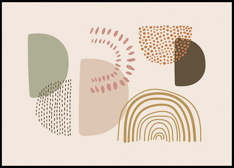 Abstract Shapes and Patterns Plakat