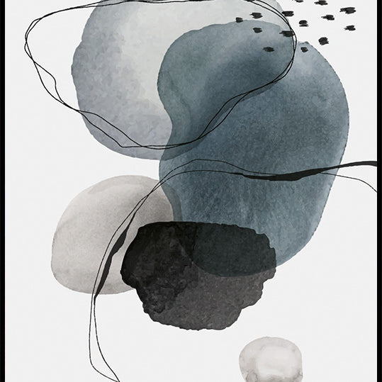 Abstract Shapes and Lines Art Plakat