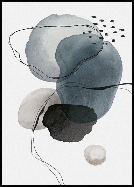 Abstract Shapes and Lines Art Plakat