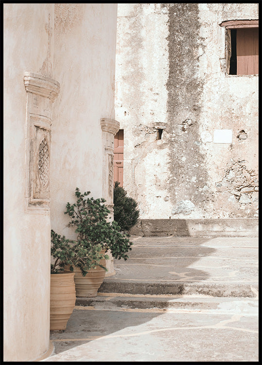 Rustic Mediterranean Street Plakat