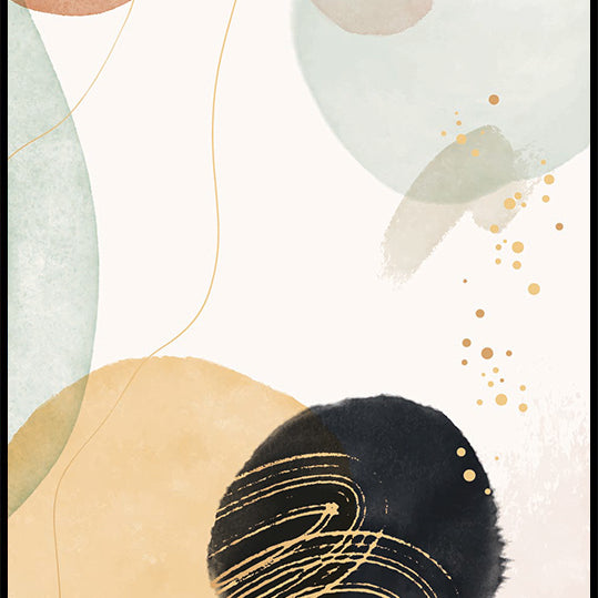 Abstract Shapes and Colors Plakat