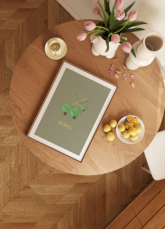 Olives in Green Plakat