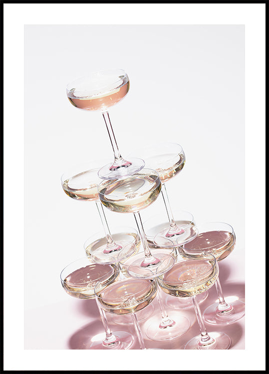 Champagne tower_1 Plakat