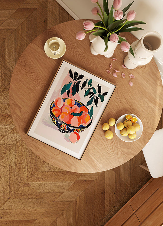 Colorful Fruit Bowl Plakat