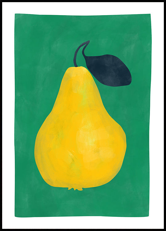 Minimalist Yellow Pear Plakat