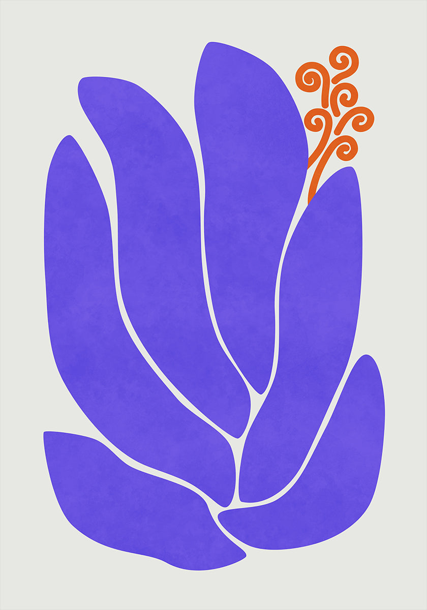 Purple Lily Flower Plakat