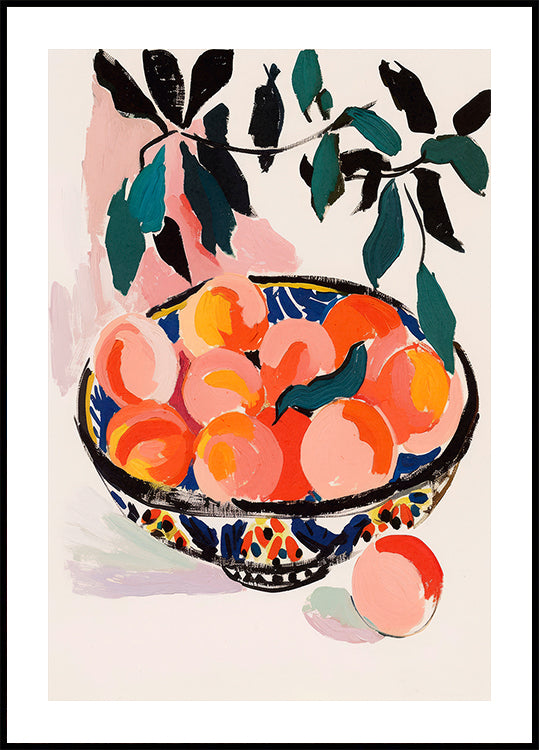 Colorful Fruit Bowl Plakat