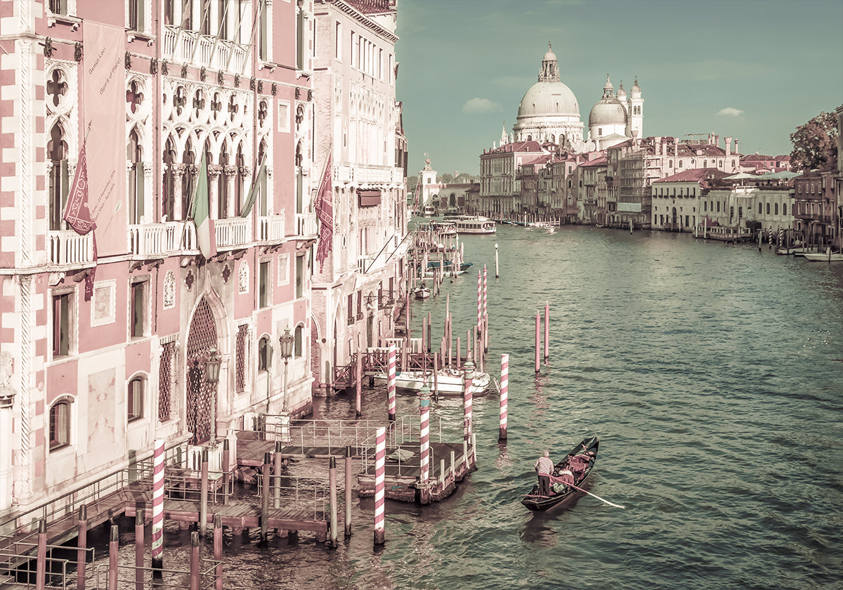 VENICE Canal Grande &amp; Santa Maria della Salute | urban vintage style Plakat