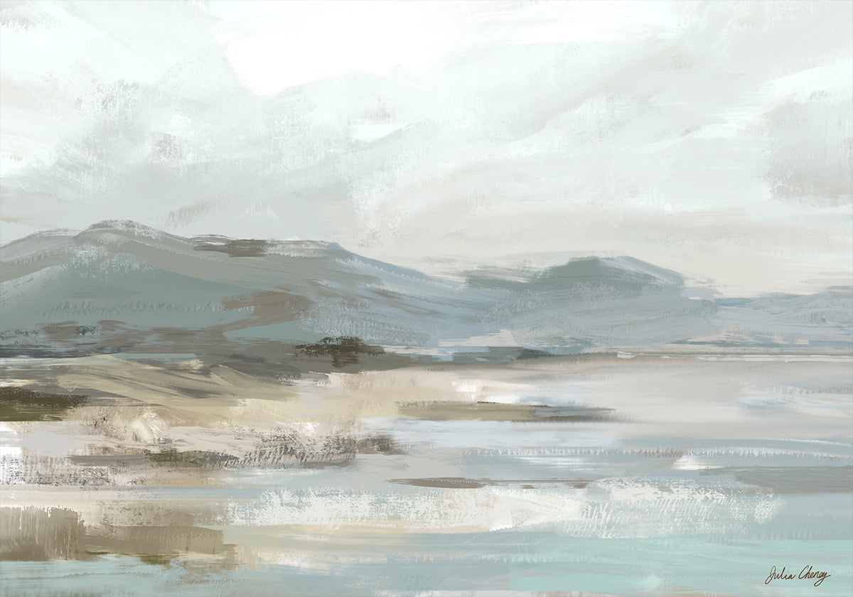 Gray Beige Seascape Plakat