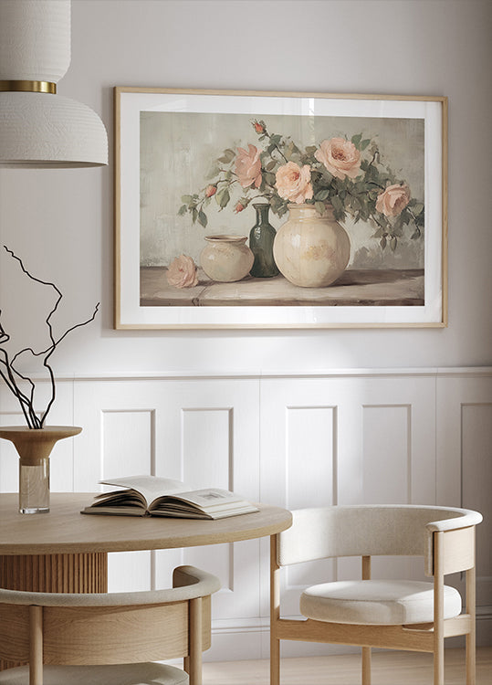 Flower in Vase Painting Plakat