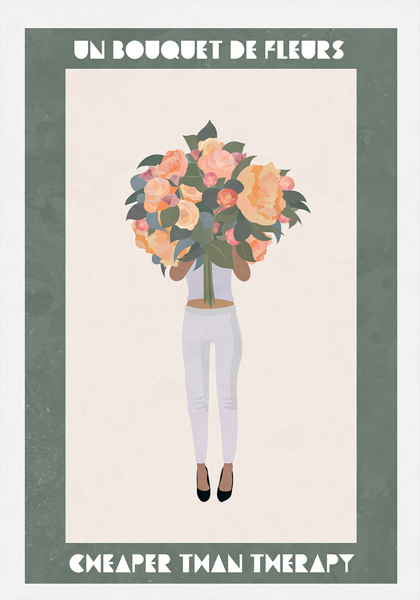 Flowers girl therapy Plakat