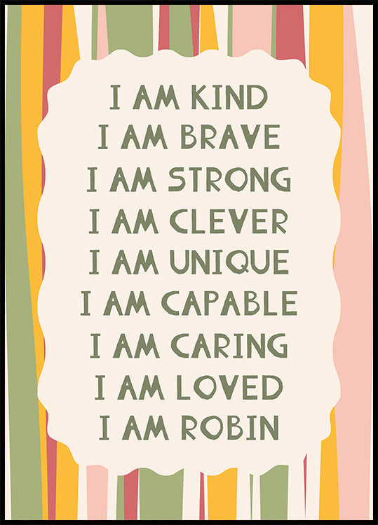 C Personalized Print Plakat