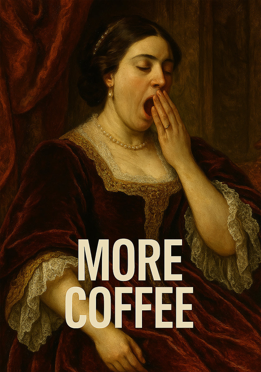 Yawning for Coffee Plakat