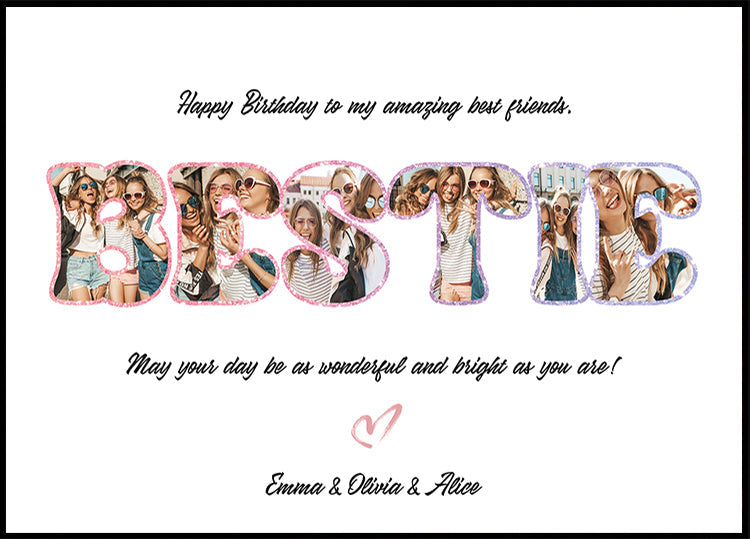 Best Friend Birthday Personal Plakat