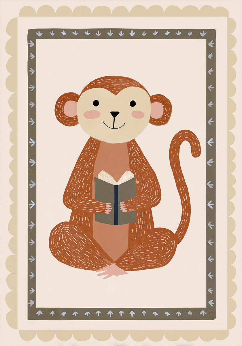 Booklove(monkey) Plakat