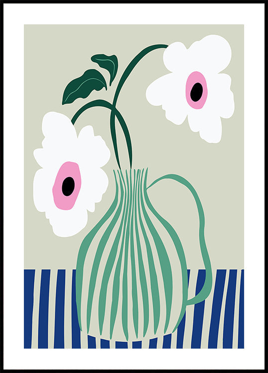 Floral Pottery Delight Plakat