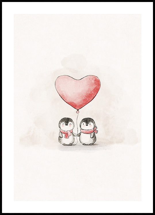 Penguin in Love Plakat